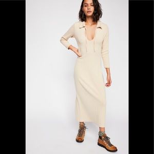 Free People Moonlight Maxi Dress Long Sleeve